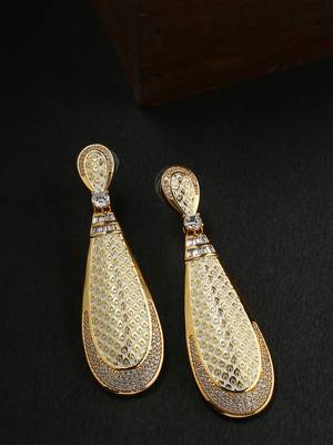 White pearl earrings 1