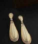 White pearl earrings