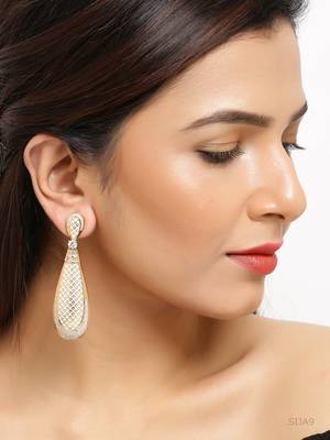 White pearl earrings 2