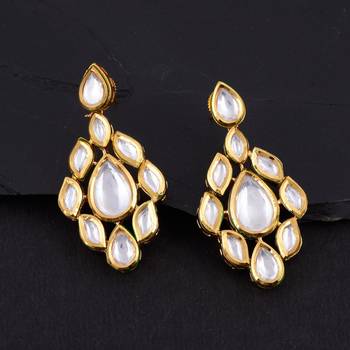 White pearl earrings 1
