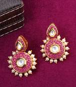 White pearl earrings