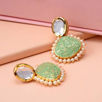 White pearl earrings 2