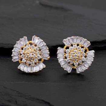 White pearl earrings 1