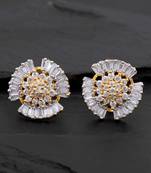 White pearl earrings