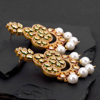 White pearl earrings 2
