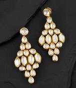 White pearl earrings