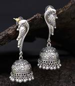 White pearl earrings