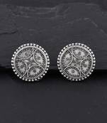 White pearl earrings