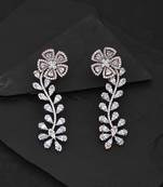 White pearl earrings