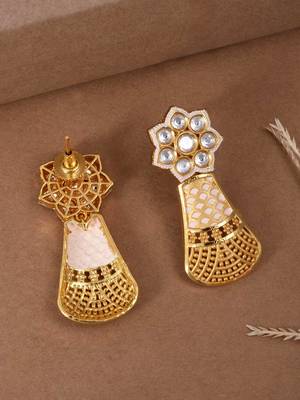 White pearl earrings 2