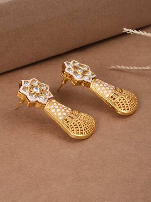 White pearl earrings 3
