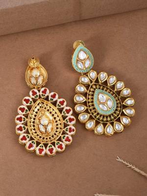 White pearl earrings 2