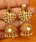 Gold jhumkas