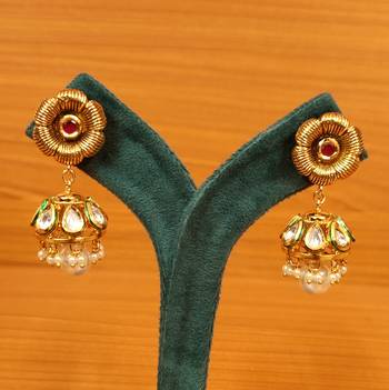 Red jhumkas 1