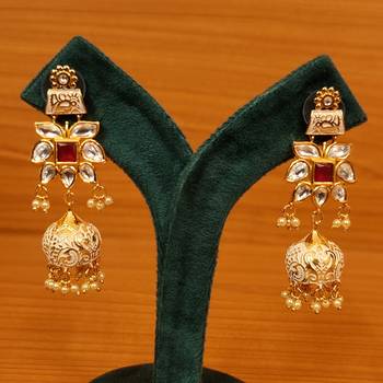 Red jhumkas 1