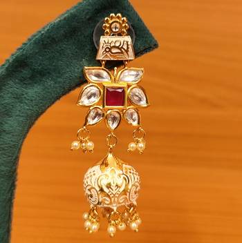 Red jhumkas 2