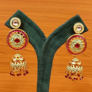 Red jhumkas 1
