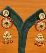 Red jhumkas