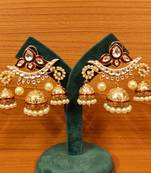 Red jhumkas