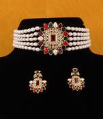 Real Natural Hyderabadi pearls choker Set With Certificate