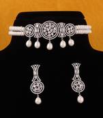 Real Natural Hyderabadi pearls choker Set