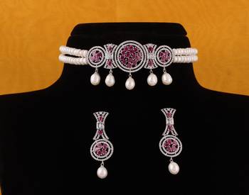 Real Natural Hyderabadi pearls choker Set With Certificate 1