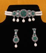 Real Natural Hyderabadi pearls choker Set