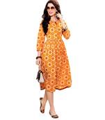 MAHATI  orange cottonkurti