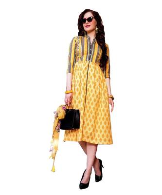 MAHATI  yellow cottonkurti 2
