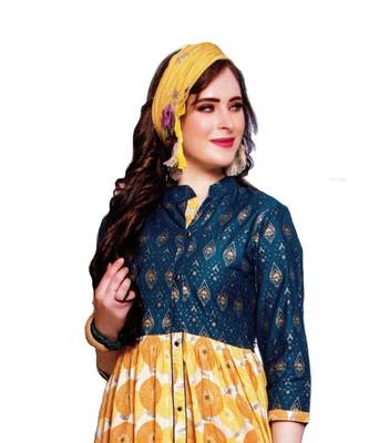 MAHATI  yellow cottonkurti 2