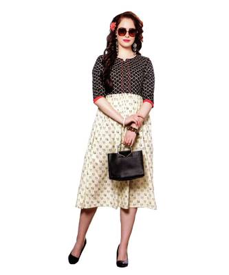 MAHATI  cream cottonkurti 1