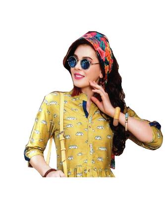 MAHATI  yellow cottonkurti 2