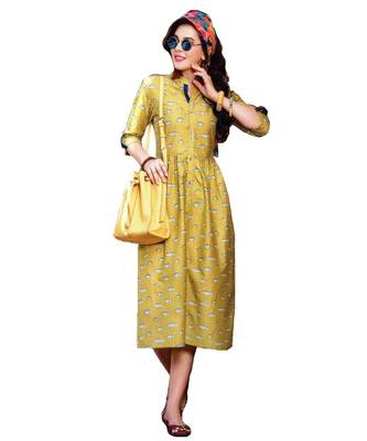 MAHATI  yellow cottonkurti 3