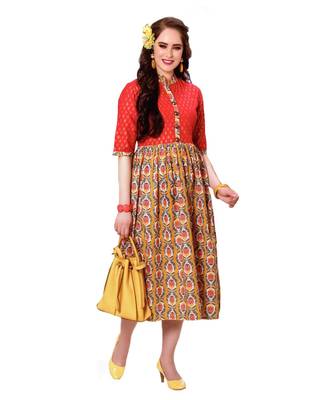 MAHATI  peach cottonkurti 1