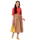 MAHATI  peach cottonkurti