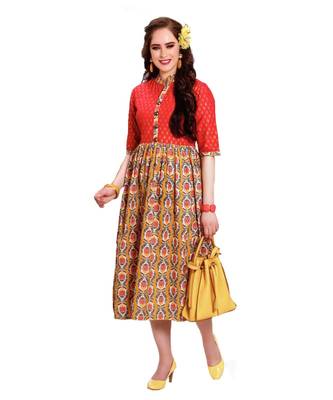 MAHATI  peach cottonkurti 3