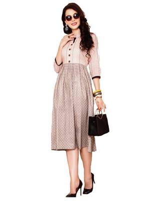 MAHATI  beige cottonkurti 1