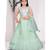 wedding designer mint green net kidswear lehenga
