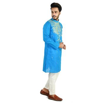 Abstract   Designed Cotton Kurta  Embroideried 3