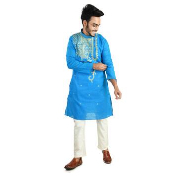 Abstract   Designed Cotton Kurta  Embroideried 4