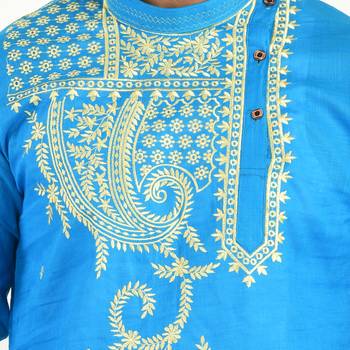 Abstract   Designed Cotton Kurta  Embroideried 5