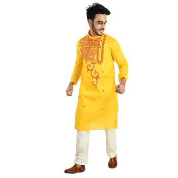 Abstract   Designed Cotton Kurta  Embroideried 4