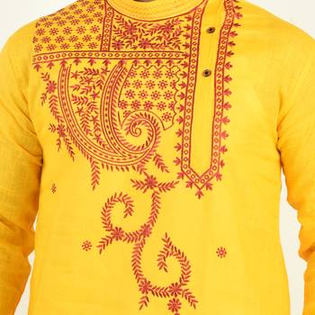Abstract   Designed Cotton Kurta  Embroideried 5