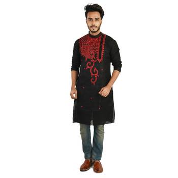 Abstract   Designed Cotton Kurta  Embroideried 1