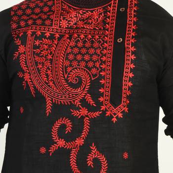 Abstract   Designed Cotton Kurta  Embroideried 5