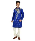 Bangla Cotton Kurta  Ethnic Chest  Embroideried Design