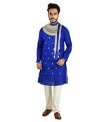 Bangla Motif  Designed Cotton Kurta  Embroideried