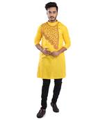 Traditional Sankha Designed Cotton Kurta  Embroideried