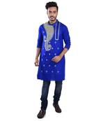 Traditional Sankha Designed Cotton Kurta  Embroideried