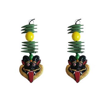 Salvus APP SOLUTIONS Plastic Nimbu Mirchi Wall Hanging Nazar Battu-for Home Office & Shop Set of 2 (4x9.5 Inch) 7